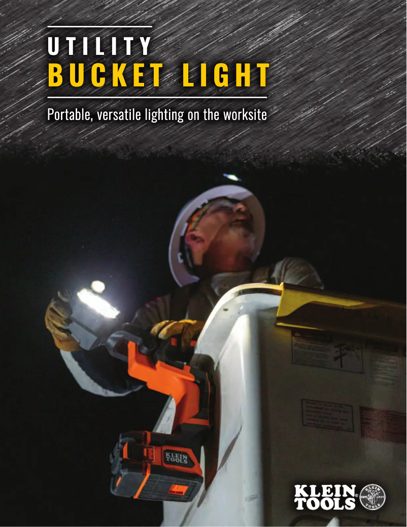 Page 1 de la notice Brochure Klein Tools BAT20UBL1