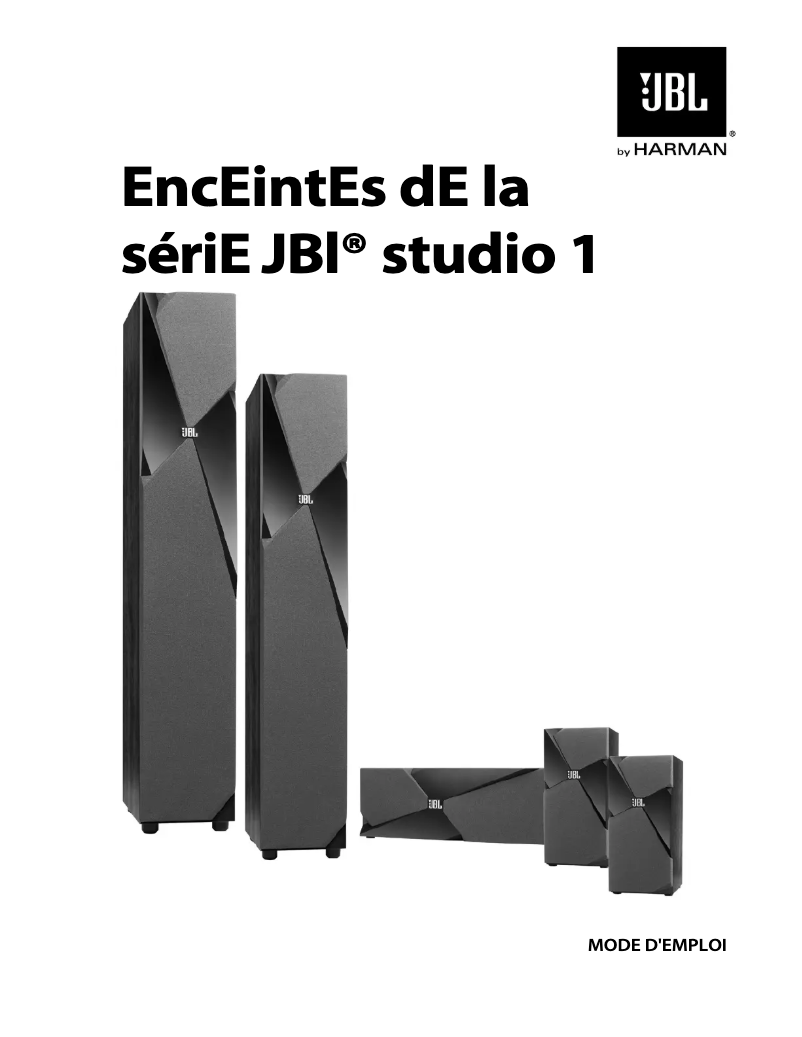 Page 1 de la notice Manuel utilisateur JBL Studio 130BK