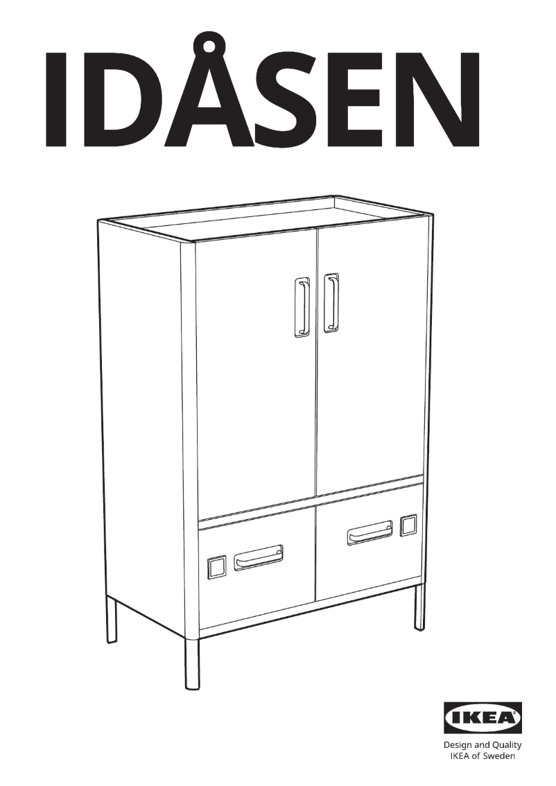 Page 1 de la notice Manuel utilisateur Ikea IDÅSEN 904.963.98