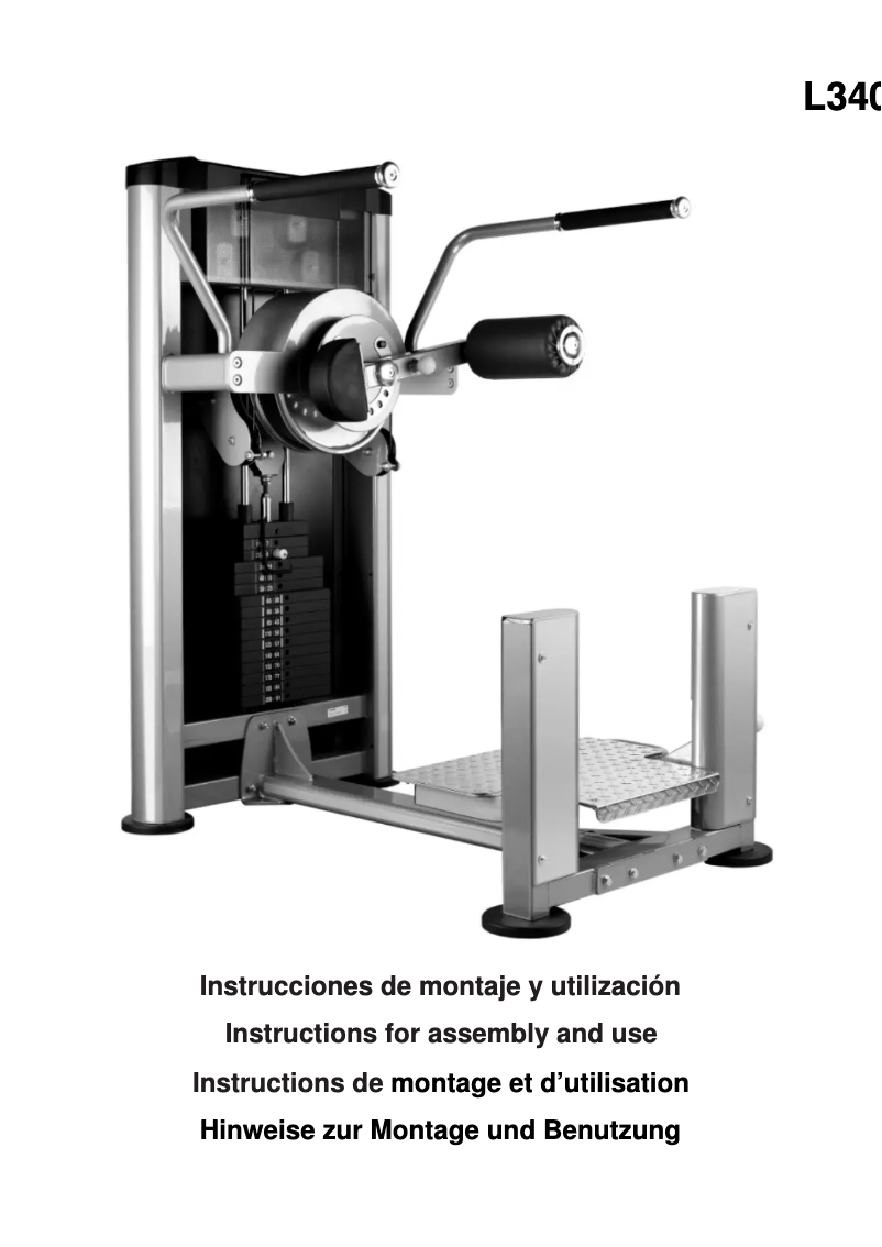 Page 1 de la notice Manuel utilisateur BH Fitness L340