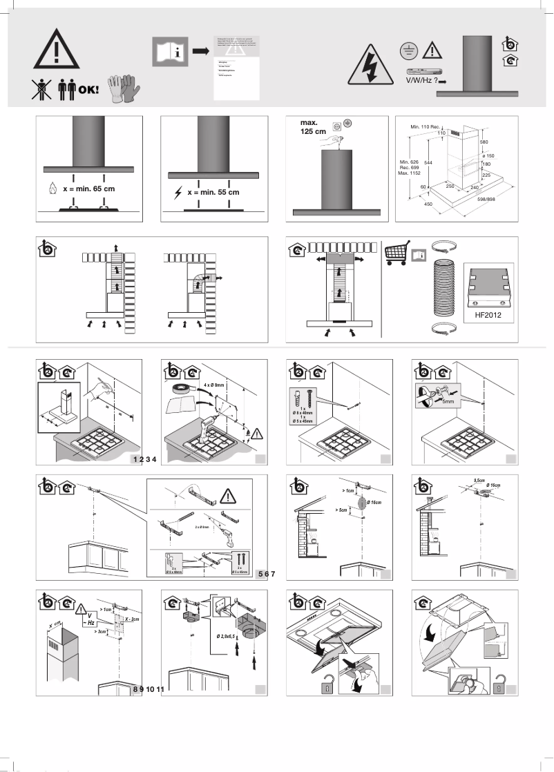 Page 1 de la notice Guide d'installation Pelgrim BSK662MAT