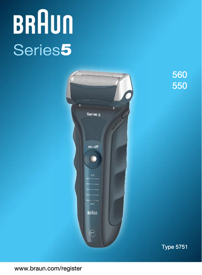 Page 1 de la notice Manuel utilisateur Braun 560S-3