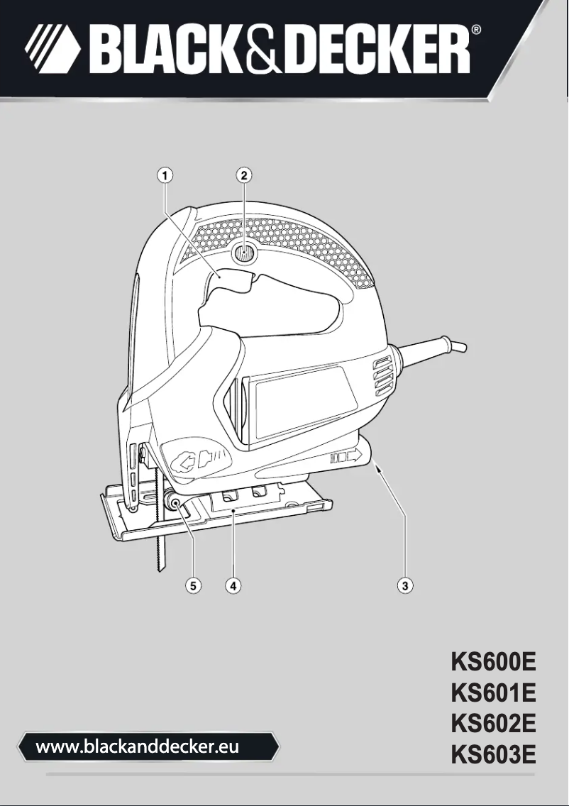 Page 1 de la notice Manuel utilisateur Black & Decker KS600E