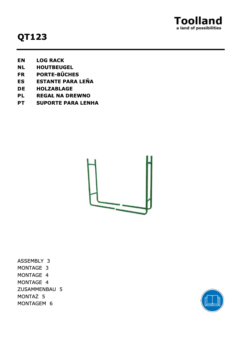 Page 1 de la notice Manuel utilisateur Toolland QT123