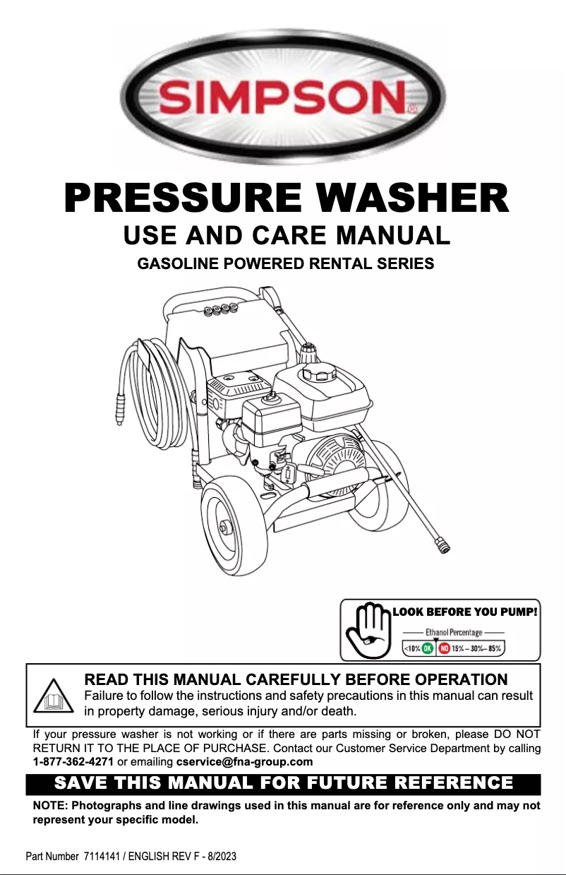 Página 1 del manual Manual de usuario Simpson IR2730212