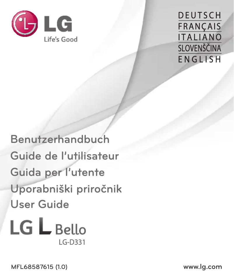 Page 1 of the manual User Manual LG LG-D331