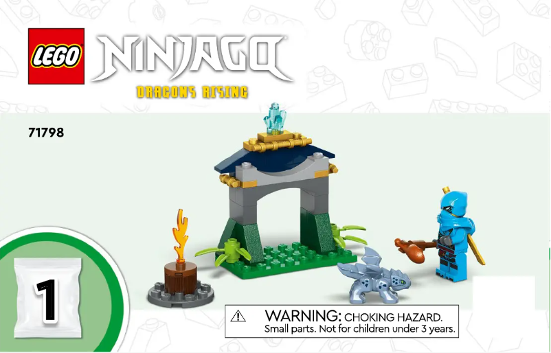 Page 1 de la notice Manuel utilisateur Lego Ninjago 71798