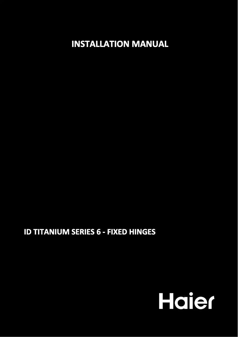 Page 1 de la notice Manuel utilisateur Haier HBW7518CF