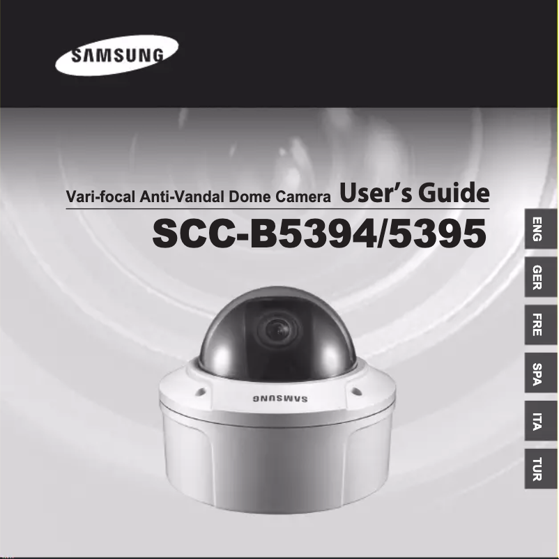 Page 1 de la notice Manuel utilisateur Samsung SCC-B5395N