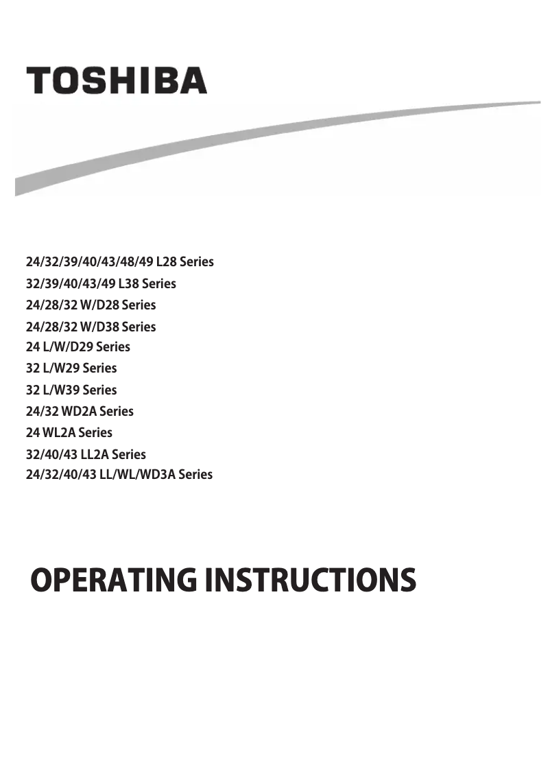 Página 1 del manual Manual de usuario Toshiba 32LL3A63DB