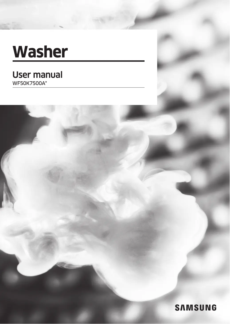 Página 1 del manual Manual de usuario Samsung WF50K7500AV/A2