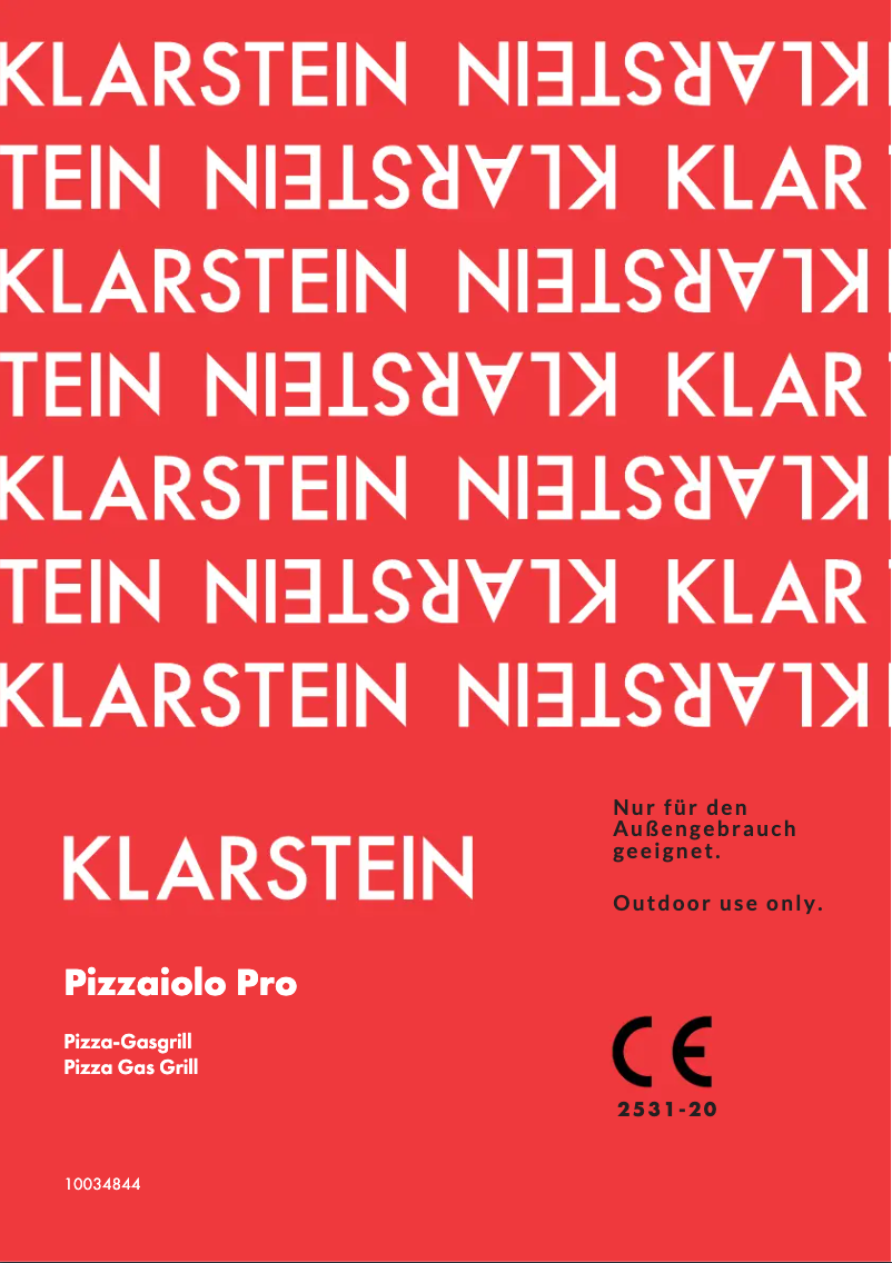 Page 1 de la notice Manuel utilisateur Klarstein Pizzaiolo Pro