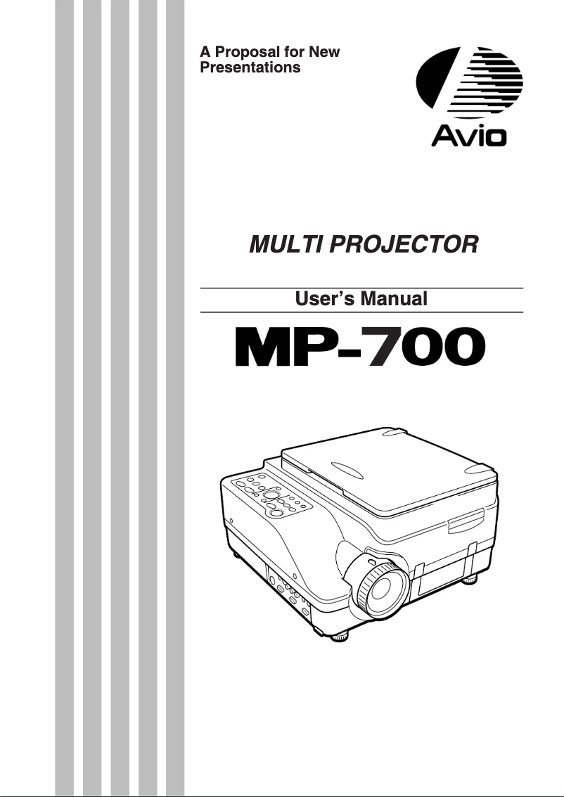 Page 1 of the manual User Manual Elmo MP-700E