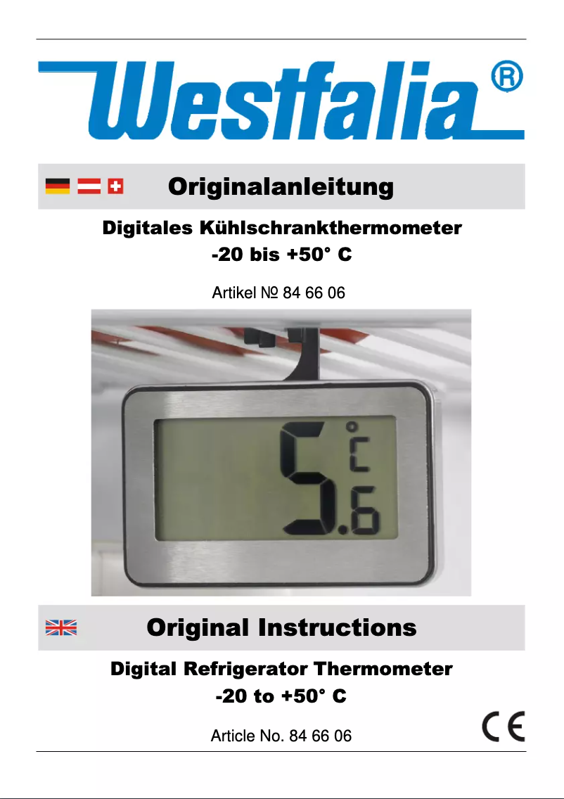 Página 1 del manual Manual de usuario Westfalia 846606