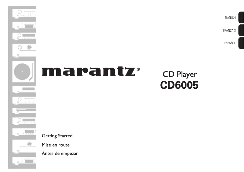 Page 1 de la notice Manuel utilisateur Marantz CD6005