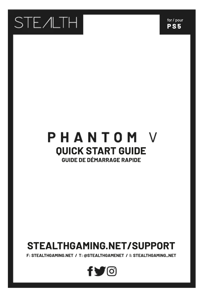 Page 1 de la notice Manuel utilisateur STEALTH Gaming Phantom V