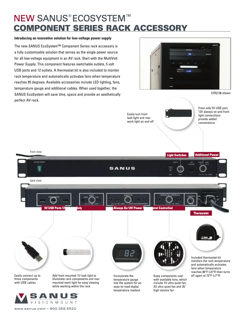 Page 1 de la notice Brochure Sanus CAFQ01