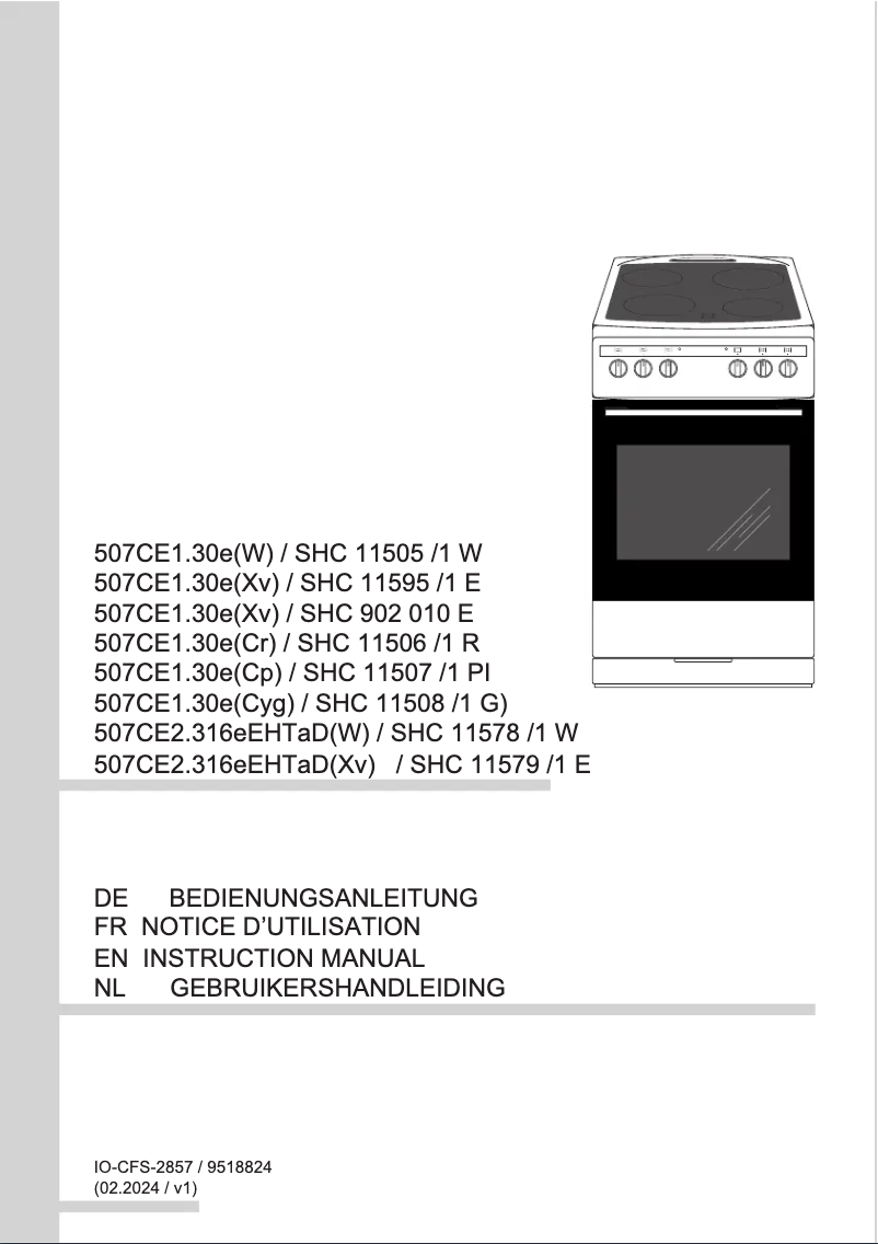 Page 1 of the manual User Manual Amica SHC 11595 E
