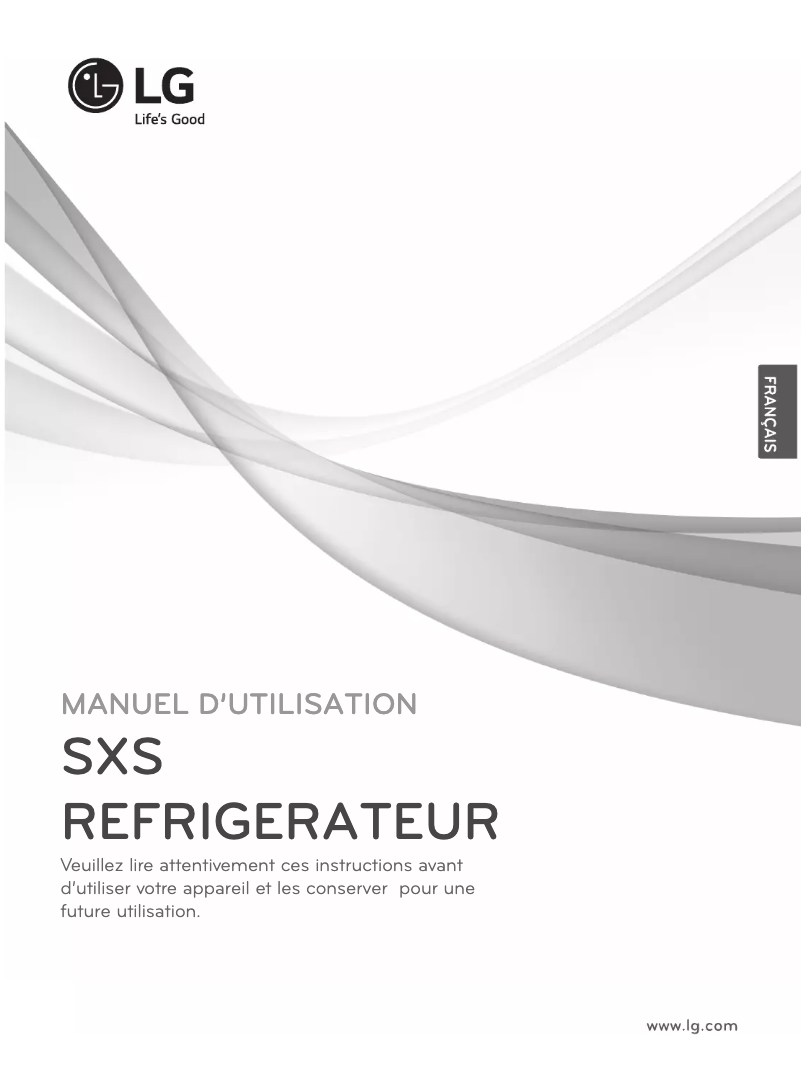 Page 1 de la notice Manuel utilisateur LG GW-S6038AC