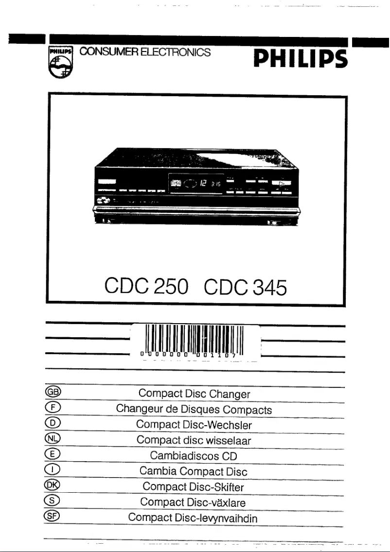 Page 1 of the manual User Manual Philips CDC250