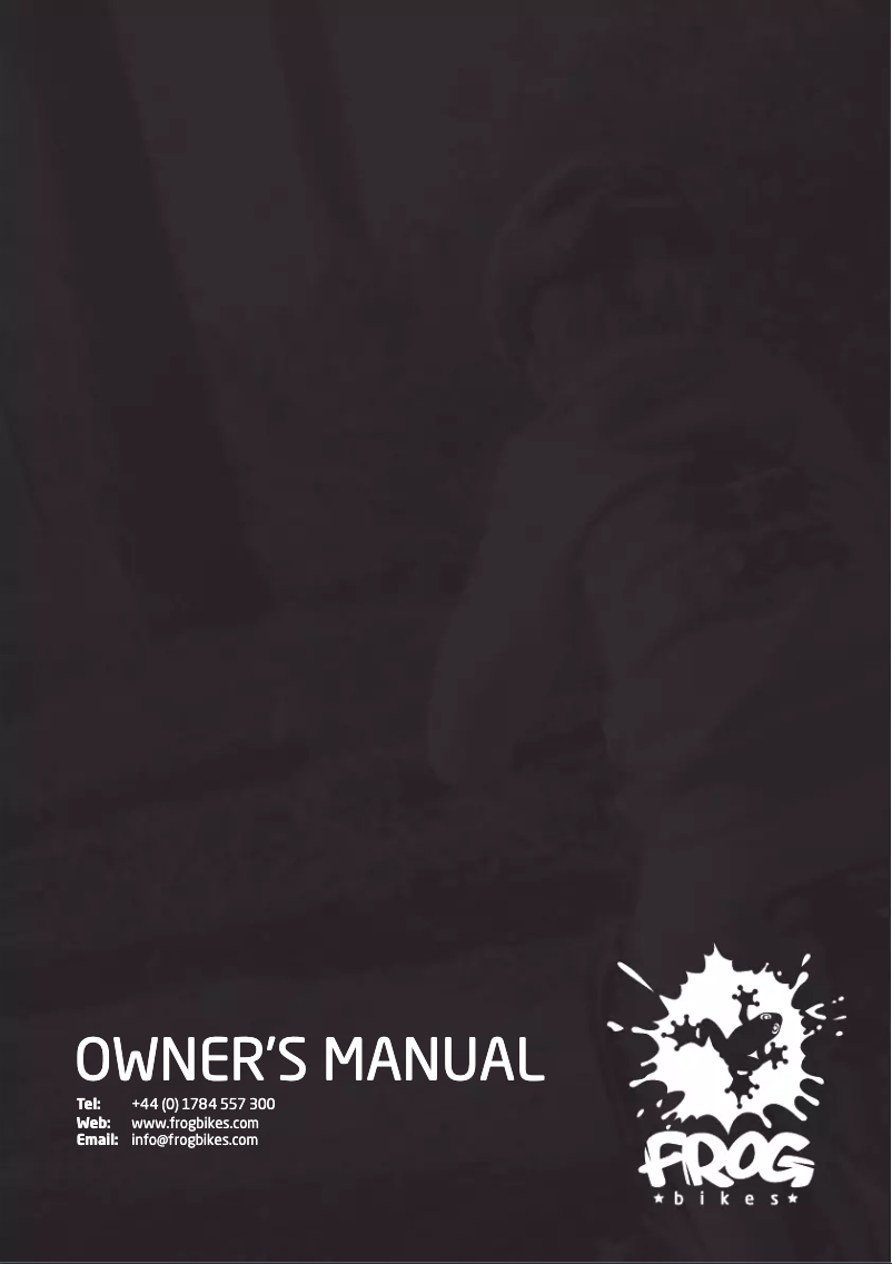 Page 1 de la notice Manuel utilisateur Frog Track 67