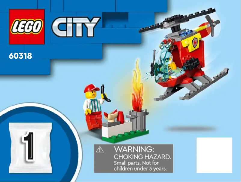 Page 1 de la notice Consignes visuelles Lego City 60318