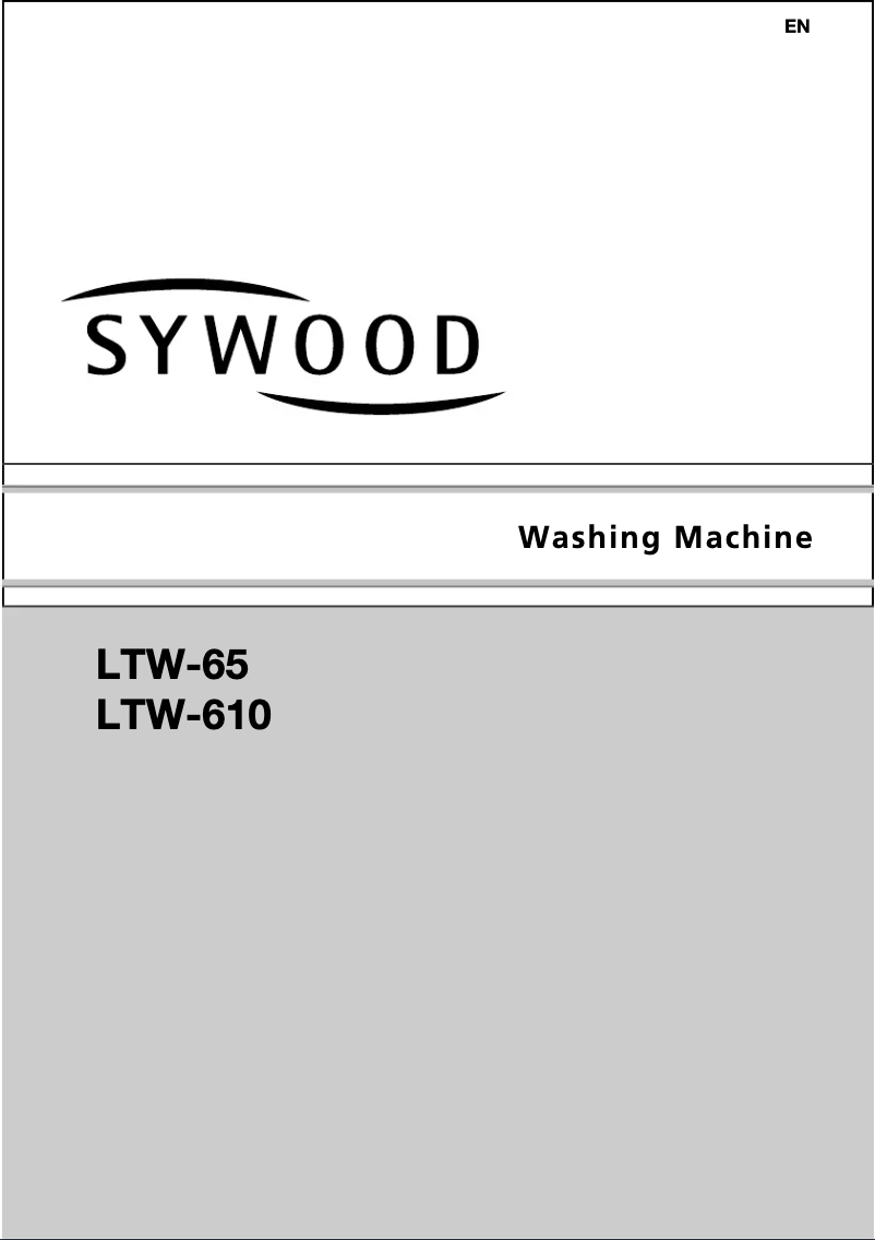 Página 1 del manual Manual de usuario Sywood LTW-610