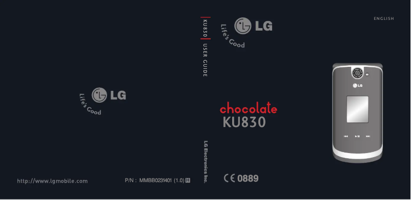 Page 1 de la notice Manuel utilisateur LG U830