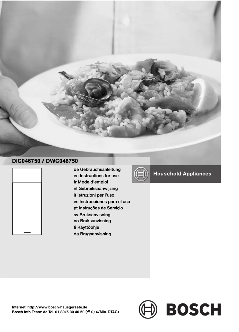 Page 1 of the manual User Manual Bosch DIC046750
