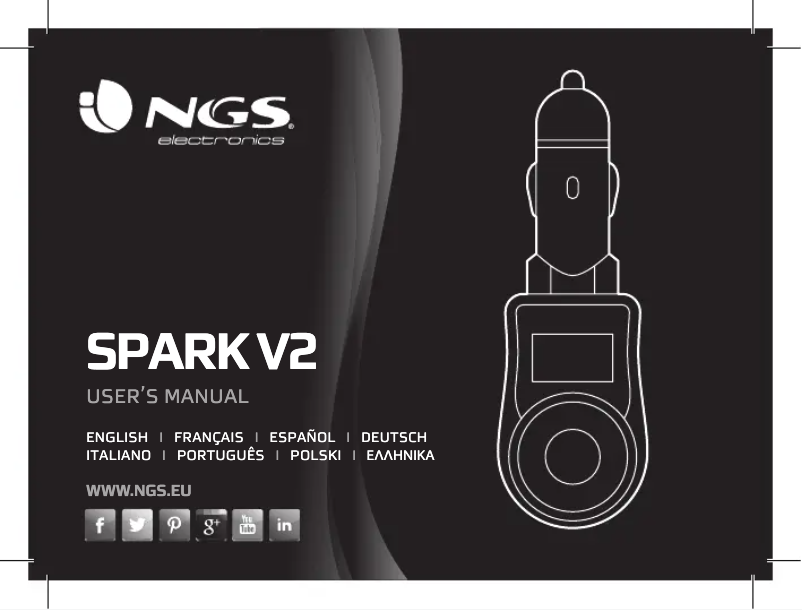 Page 1 de la notice Manuel utilisateur NGS Spark V2