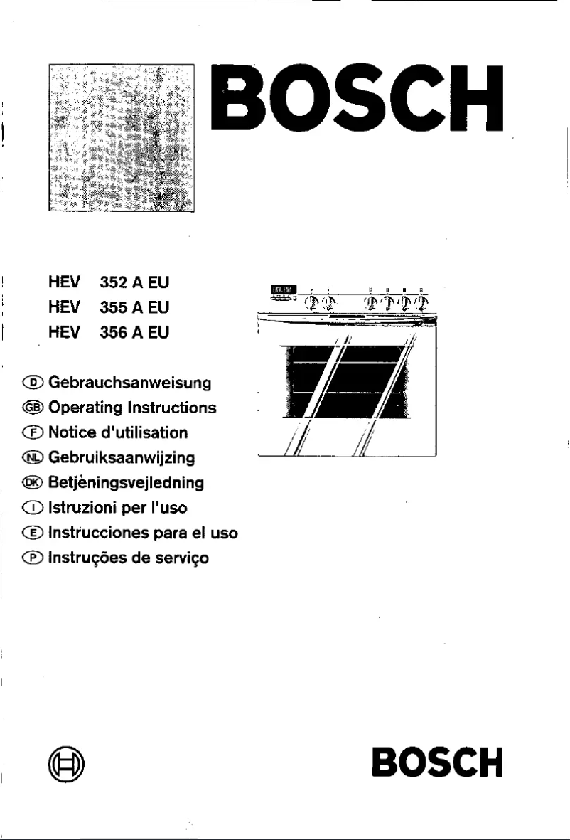Page 1 of the manual User Manual Bosch HEV355A
