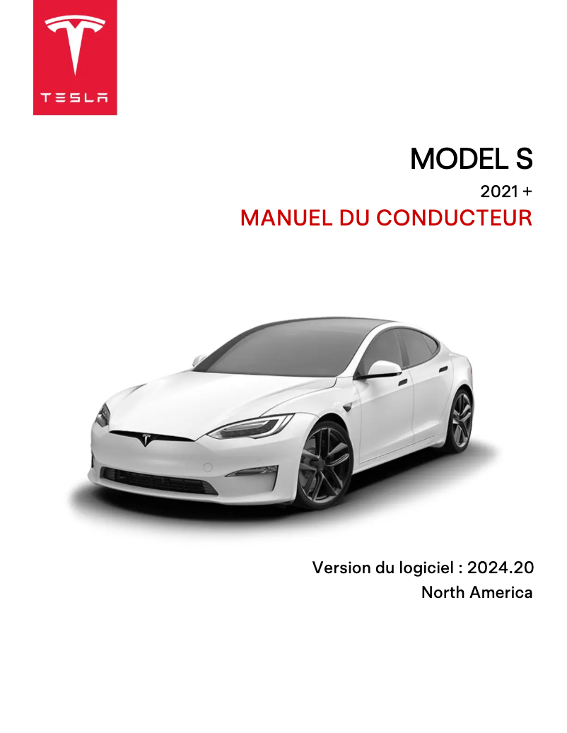 Página 1 del manual Manual de usuario Tesla Model S (2024)