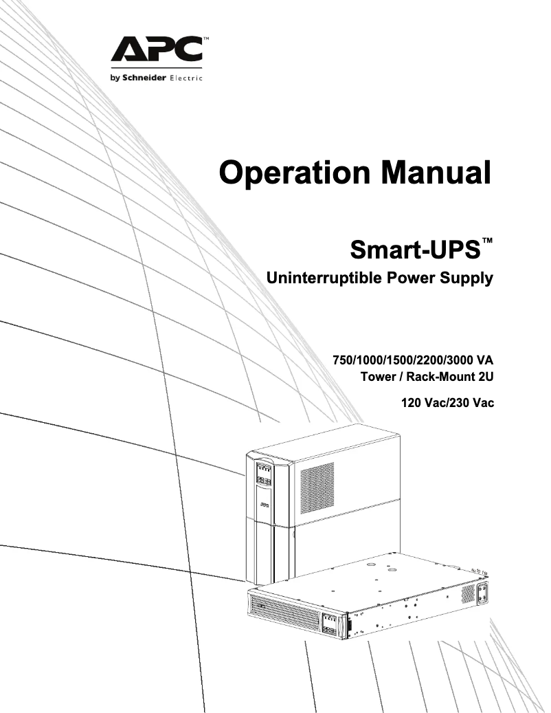 Página 1 del manual Manual de usuario APC Smart-UPS SMT1000RM2UC