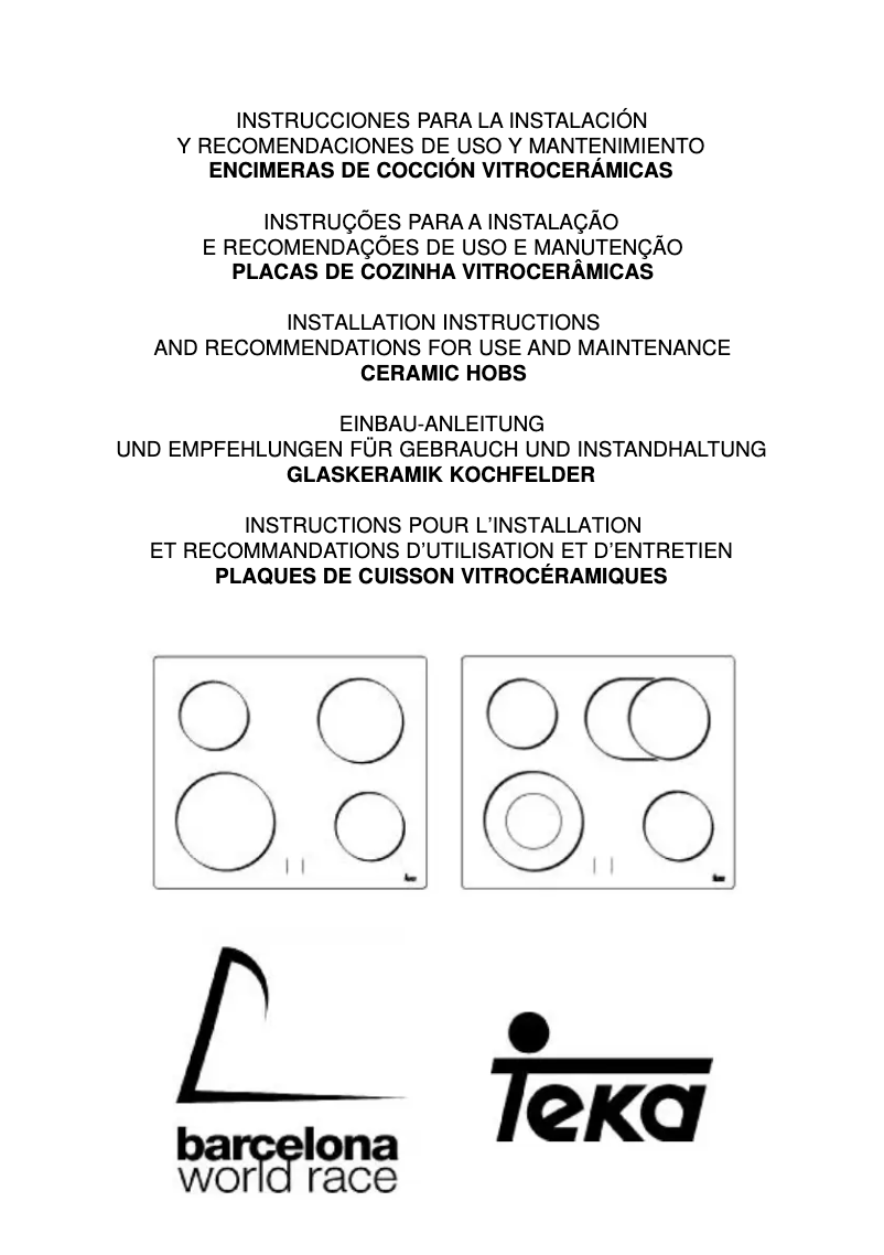Page 1 de la notice Manuel utilisateur Teka VTC B 2DC E