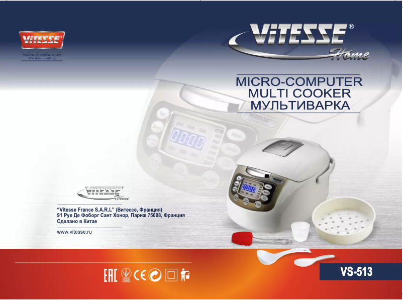 Page 1 de la notice Manuel utilisateur ViTESSE VS-513