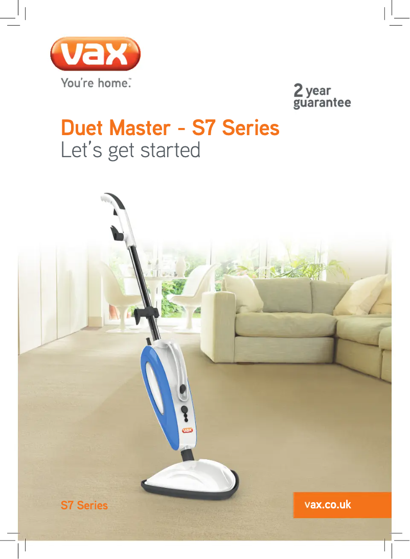 Page 1 of the manual User Manual Vax Duet Master S7