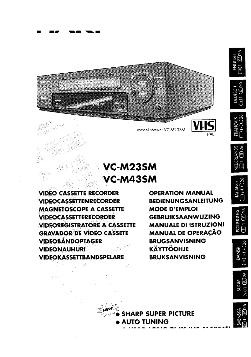 Página 1 del manual Manual de usuario Sharp VC-M23SM