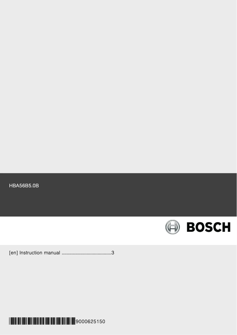 Page 1 de la notice Manuel utilisateur Bosch HBA56B520B