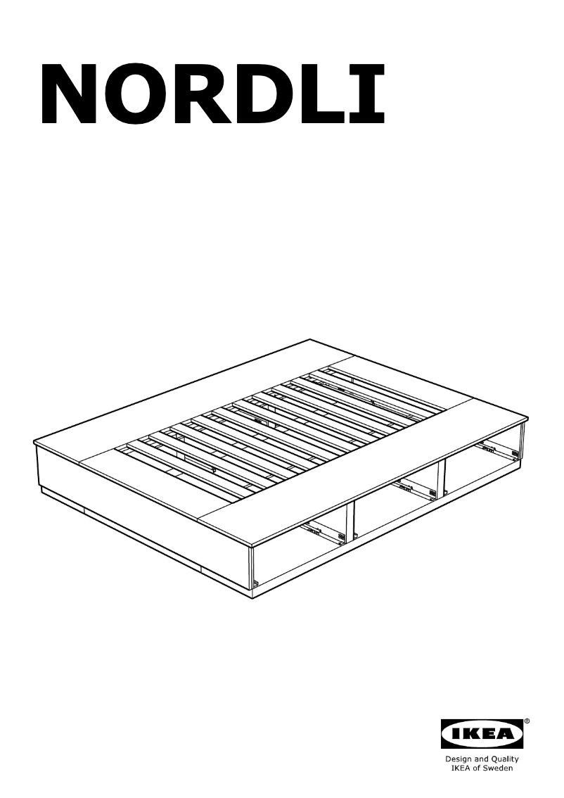 Page 1 de la notice Manuel utilisateur Ikea NORDLI 903.727.84