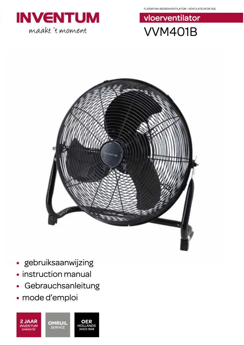 Page 1 of the manual User Manual Inventum VVM401B