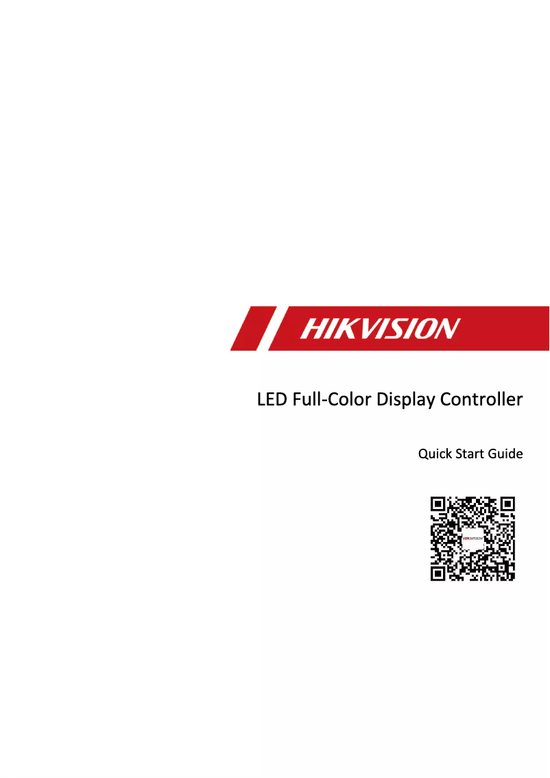 Page 1 de la notice Manuel utilisateur Hikvision DS-D42V24-H