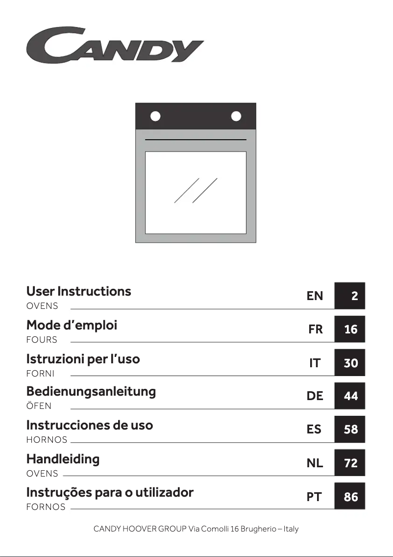 Page 1 de la notice Manuel utilisateur Candy FIDCP N615 L