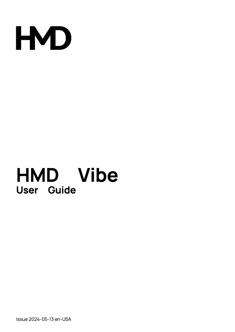 Image de la première page du manuel de l'appareil Vibe