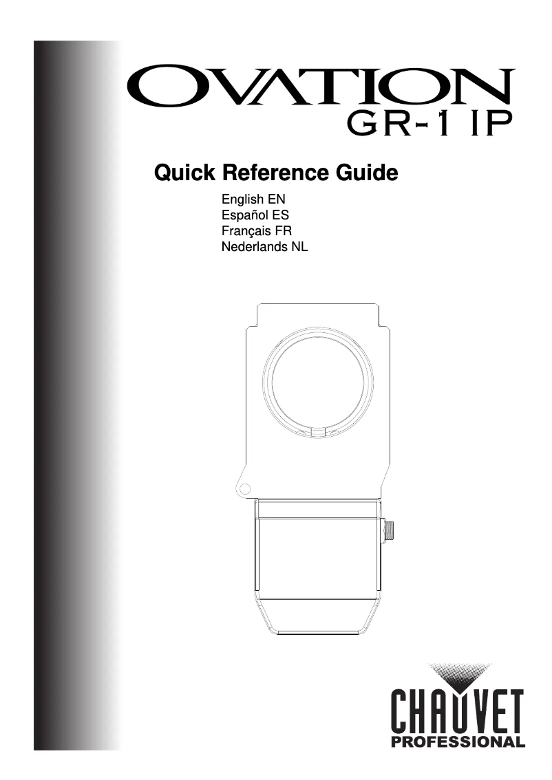 Page 1 de la notice Manuel utilisateur Chauvet Ovation GR-1 IP