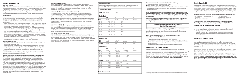 Page 1 de la notice Manuel utilisateur Conair Weight Watchers WW67T
