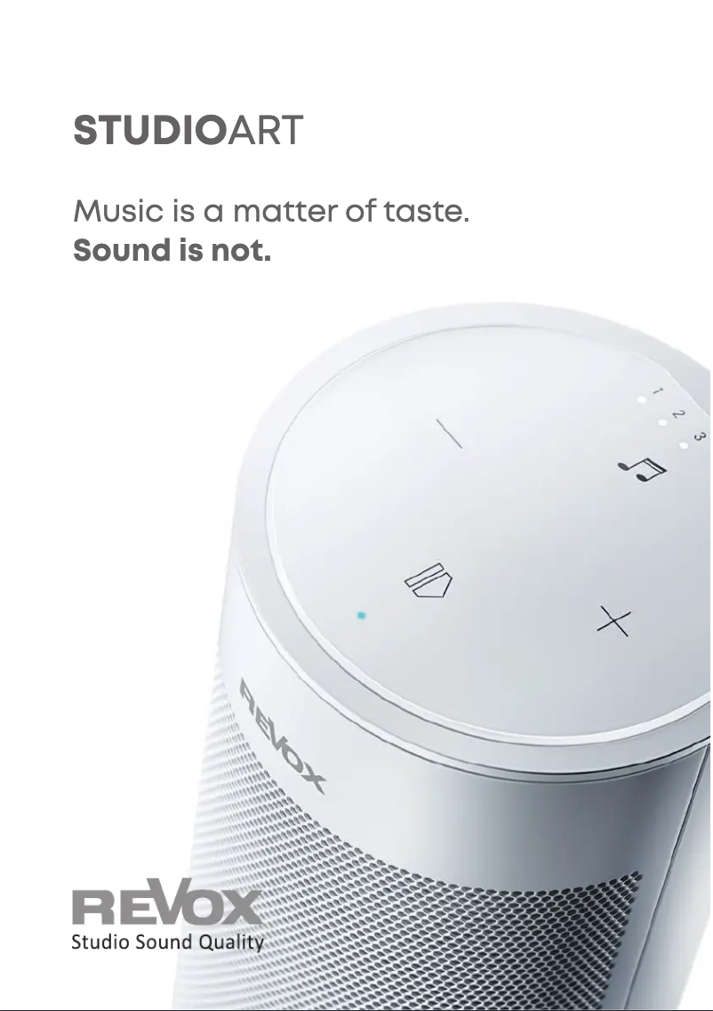 Page 1 de la notice Brochure Revox Studioart P100
