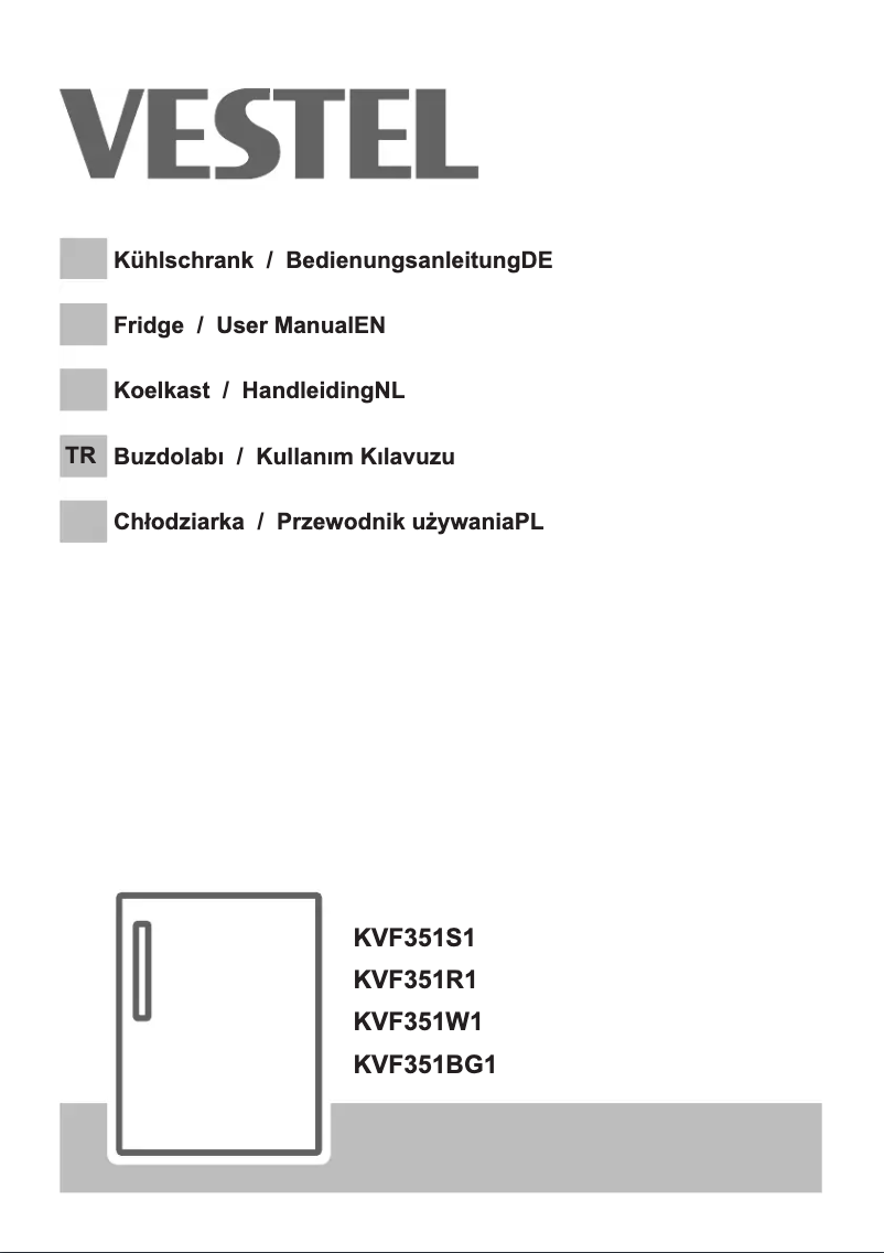 Page 1 de la notice Manuel utilisateur Vestel KVF351W1
