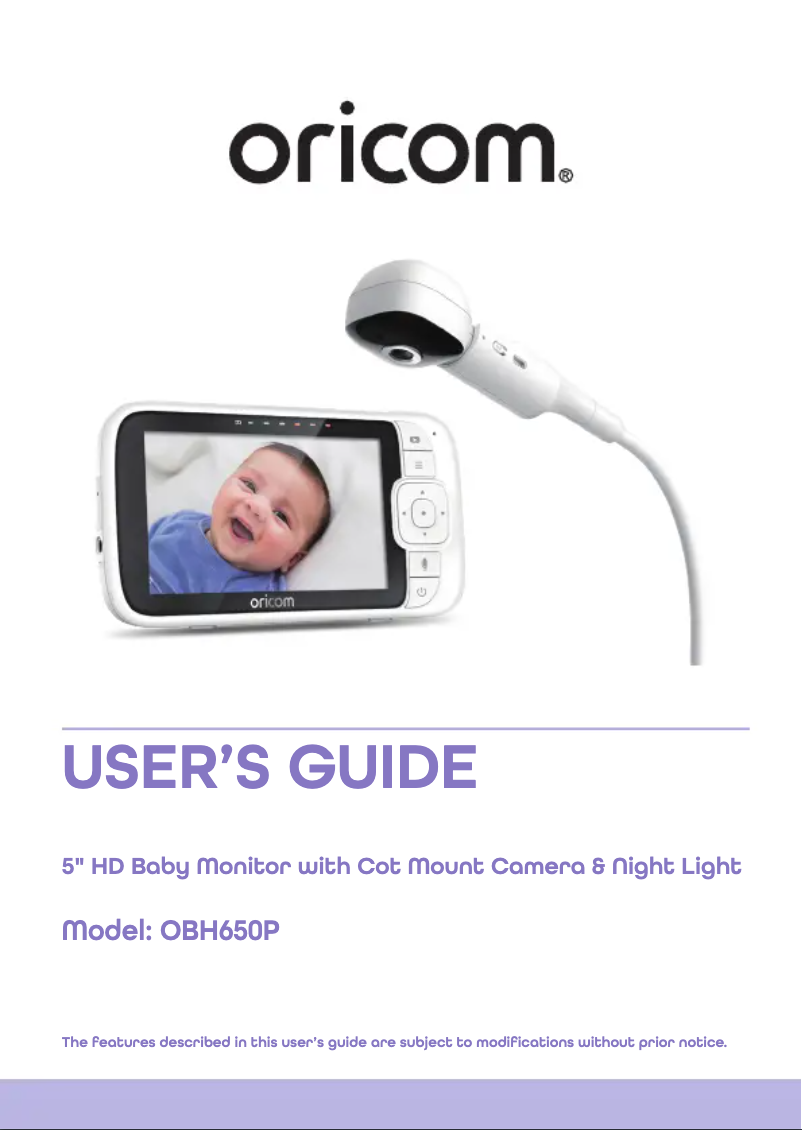 Página 1 del manual Manual de usuario Oricom OBH650P
