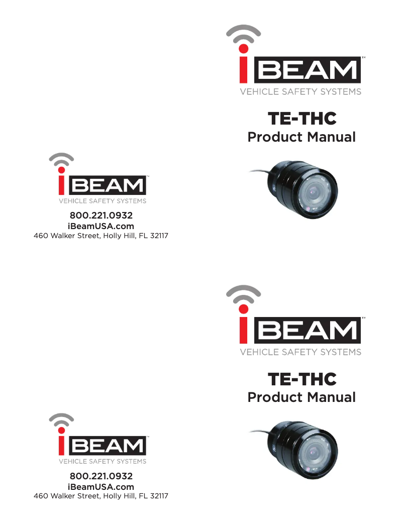 Page 1 de la notice Manuel utilisateur iBEAM TE-THC