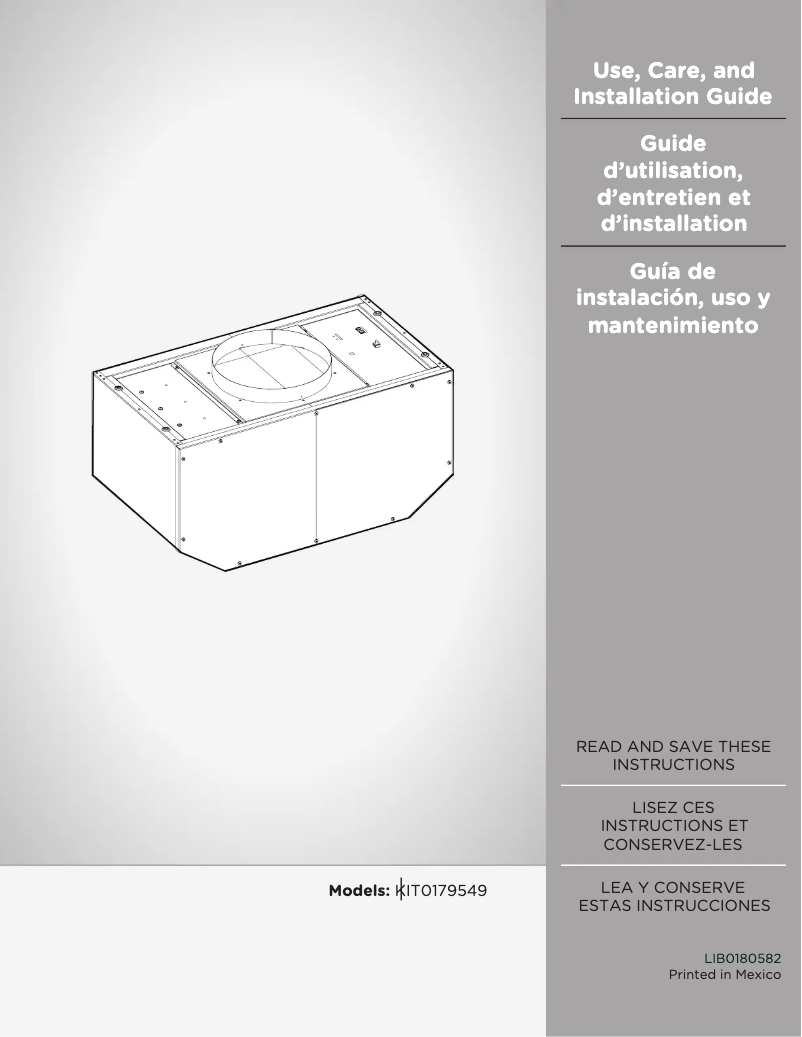 Page 1 de la notice Guide d'installation Elica Arezzo EAR140S4